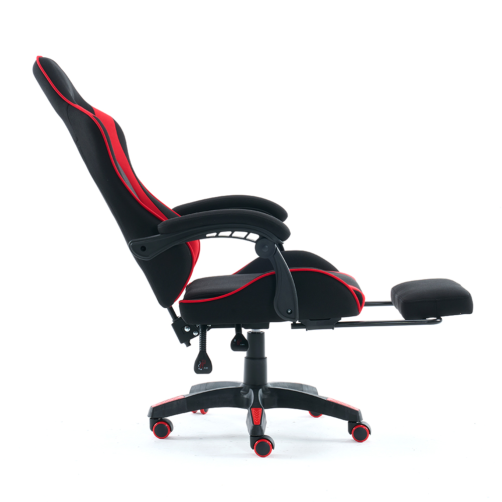 5139 Kerusi Permainan dengan Footrest, Kerusi Swivel Boleh Laras