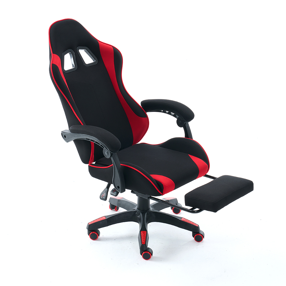 5139 Kerusi Permainan dengan Footrest, Kerusi Swivel Boleh Laras